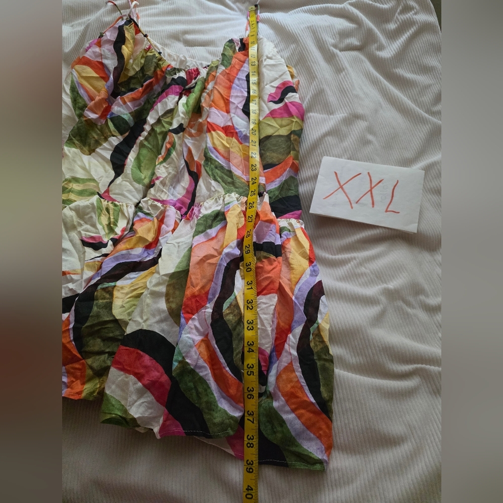 STORE CLOSING .H&M floral A-line Mini Dress multicolored BNWT - Picture 10 of 10